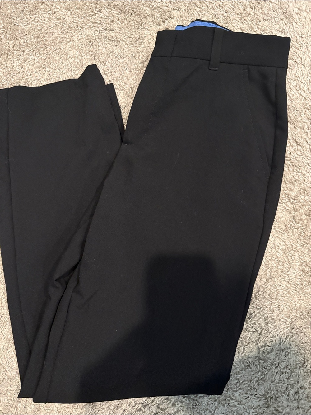 Izod boys Dress Pants with Subtle Blue Waistband Trim